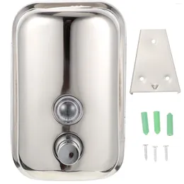 Liquid Soap Dispenser Stainless Steel Shampoo Bottles For Wall Washing-up Lotion El