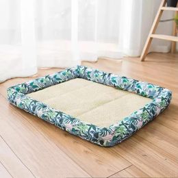 Kennels Pets Super Soft Sofa Dog Beds Waterable Bottom Summer Cool Bed For Plus Size Pet Puppy Cat