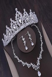 Bridal crown Headpieces wedding dress party banquet fashion accessories designer inlaid white crystal shining rhinestones women gi4648827