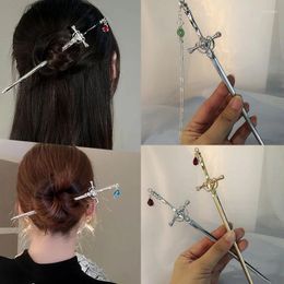 Hair Clips Chinese Style Sword Pendant Hairpin With Ancient Simple And Niche Versatile Accessories