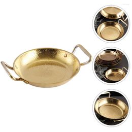 Pans Double Ears Sukiyaki Stainless Steel Pan Household Paella Pot Kitchen Supply Cooking Cookware