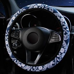 Steering Wheel Covers Suitable For 37-38cm Car Anti-Slip Elephant Print Cover