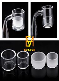 Quartz Insert Bowl Smoke 20mm 25mm 26mm Clear Frosted Flat Thermal Skillet For Top Domeless Nail1885905