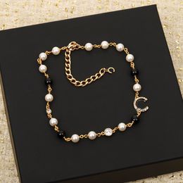 2024 Luxury quality charm pendant necklace with nature shell beads with and black Colour design in 18k gold plated have stamp box PS3931A