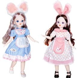 Attractive Eyes 16 Bjd Byte Dolls For Kid Girls Birthday Gift Balljointed Anime Figure Doll 30cm with Dresses Clothes Dress Up 240123