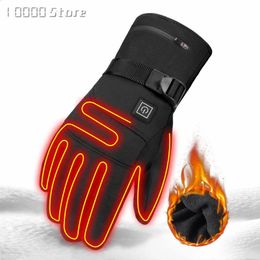 USB Electric Heated Gloves 3.7V 4000 MAh Rechargeable Battery Powered Hand Warmer For Hunting Fishing Skiing Motorcycle Cycling 240124