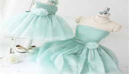 mama and daughter dress Mommy and Me Clothes Wedding Formal Off Shoulder Family Matching Outfits Plus Sizes Party Dresses LJ2011111909603