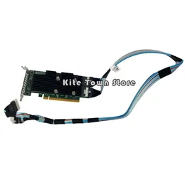 Computer Cables SSD NVMe PCIe Extender Expansion Card For PowerEdge R740xd Server CDC7W W/ Cable