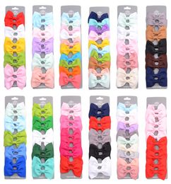 10 Pcsset Grosgrain Ribbon Hair Bows With Clip For Cute Baby Girls Colorful Hair Clips Hairpins Barrettes Kids Hair Accessories5487287