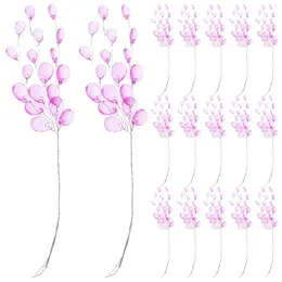 Decorative Flowers 50 Pcs Water Drop Beaded Garland Vases Home Decor Fake Plant Ornaments Acrylic Flower Stems Simulation Wedding Artificial