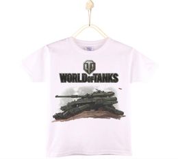 2017 New Arrival Boys Tshirt World Of Tanks Cartoon 100 Cotton Children T Shirts Girls Tops Baby Tshirt Kids Clothing 4T12T7933820