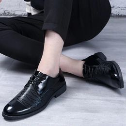 Dress Shoes Men Shoe Leather Casual Business Fashion For Soft Soled Wedding Trend Sapatos Social Masculino