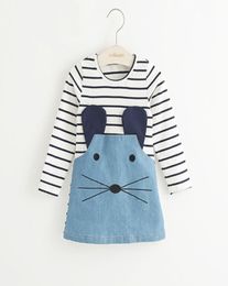 1pcs Lovely dress girls clothing beautiful dress princess casual girls short sleeve dress dot dress8145037