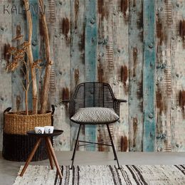 Vintage Wood Self Adhesive Paper Removable Peel Stick Wallpaper Blue Panel Interior Film Leave No Trace Surfaces Easy Clean 240122