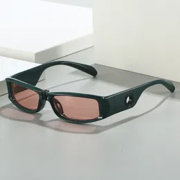Sunglasses Small Frame Punk Square Women For Men Trendy Designer Fashion Vintage Hip Hop Hollow Circle Sun Glasses
