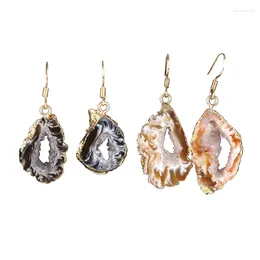 Dangle Earrings Arrival Five Styles Irregular Pattern Natural Stone For Women Statement Jewellery Anniversary Gift