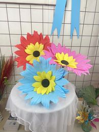 Decorative Flowers High Quality Large Flower Sunflower Aesthetic Room Decor Wedding Accessories Children's Day Artificial For Decoration