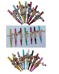 bling bling Animal shape Metal hookah tips blunt holder with rhinestones diamond hookah mouthpiece shisha tips Smoking Accessories1578621