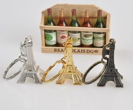 New Cool Retro France Paris Eiffel Tower Model Cute Mini Car Bag Keychain Keyring Keyfob For Unisex Lover3655270