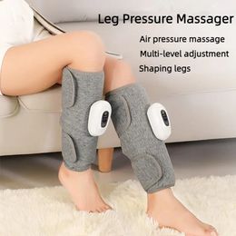 Calf Massager Electric Leg Massage Device 3 Modes Double Longcolumn Airbag Air Pressure Massage Relieve Muscle USB Charging 240202