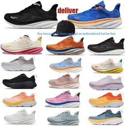 Thick-soled Shock-absorbing Sneakers Cliftons 8 9 Running Shoes Ultra-light Breathable Mens Womens Shoes Trendy Wear-resistant Shoes Outdoor Hiking Shoes