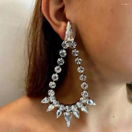 Dangle Earrings Luxury Crystal Small Water Drop Long Jewellery For Women Bling Hanging Geometric Earring Accessories