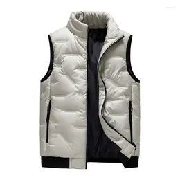 Men's Vests Cotton Sleeveless Jacket Fashion Casual Style Wind-Resistant Quality Men Clothing Thickened Warm Autumn Winter Parkas