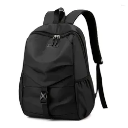 Backpack Male Backpacks College Student School Men Light Weight Travel Back Pack Bag Business Office Black