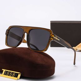 tom ford tf Brand Designer Sunglasses James Bond Sunglass Super Star Celebrity Driving Sunglass for Men Women Eyeglasses With Box 7 Colors TF1858 F0RC