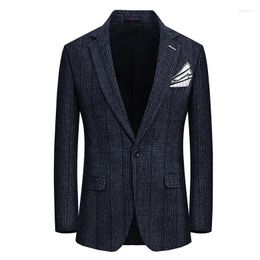 Men's Suits 2024 Foreign Trade High-end Young And Middle-aged Fertiliser Plus Size Casual Fashion Gentleman Business Slim Suit Jacket