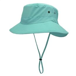 Connectyle Mens Women Lightweight UPF 50 Wide Brim Safari Quick Dry Sun Hat Female UV Protection Fishing with Strap Cool 240130