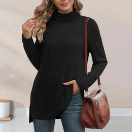 Women's Blouses Sweater Turtleneck Solid Pullover High Neck Underwear Bottomed Woman Sweatshirts Winter Autumn 2024