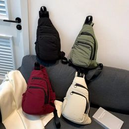 Waist Bags Cotton Crossbody Bag Simple Trendy Cool Casual Chest Internet Celebrity Couple Fashion Backpack Daily Cross
