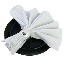Set of 6 Pack Serving Cloth Napkins 30x45cm Natural Cotton Fabric Serviette Kitchen Tea Table Towels for Wedding Decoration 240124