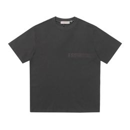 Men's T-shirts Mens Fashion Designer Shirt Tshirt High Street Brand Ess Eighth Season Flocking Letter Short Sleeve Iyub U9o6b74yABH9