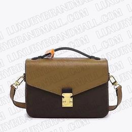 best top qualitymetis me-tis M46279 M46280 flap cross body M45985 M46596 handbag NEW COSMETIC Pouch case cross body BAG BOX real genuine leather 23x16x8.5cm M23081