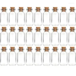 Storage Bottles DIY Jars 10pcs Vials Potion 5ml--30ml Favours For Wish Cork Spell Message Stoppers Crafts With Gift Glass Mini