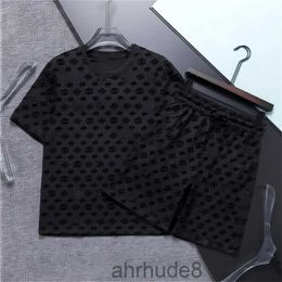 Fashion Mens Womens Summer Tracksuits Sport Suits Casual Classic Letter Pattern Print Short Sleeve Shorts Men Tops Boys Tees Colours Clothing M-3xl 971S