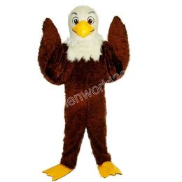 Halloween Brown Eagle Mascot Costume Cartoon Character Outfits Suit Adults Size Outfit Birthday Christmas Carnival Fancy Dress For Men Women