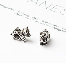 y Dog Alloy Charm Bead Big Hole Fashion Women Jewelry European Style For DIY Bracelet Necklace New6004412