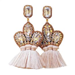 Earrings Tassel Drop Earring Jewellery Earrings For Women Crystal Earrings Crown Dangle Earrings Long Earrings Boho Earings 240122