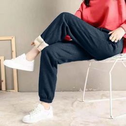 Women's Pants Women Winter Warm Leggings Thick Trousers Fleece Long Thicken Lambskin Cashmere Fashion Casual Soild Colour