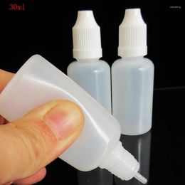 Storage Bottles 100PCS 1OZ Plastic Eye Drops Bottle Empty Use To Store And Dispense For E Liquid Dye Oil Tattoo Ink Dropper 30ml