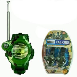 2pcs Walkie Talkies Watches Toys for Kids 7 in 1 Camouflage 2 Way Radios Mini Walky Talky Interphone Clock Children Toy 240118