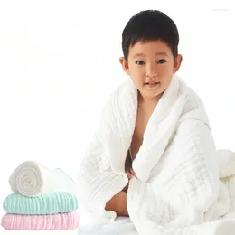 Blankets Cotton 6 Layers Baby Bedding Infant Pure White Hygiene Comfort Swaddle Towel For Borns Blanket 105 105cm