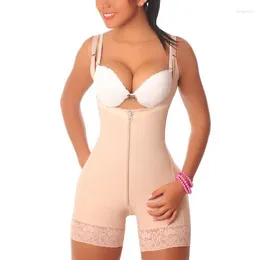 Women's Shapers Zipper BodyWoman Slim Underwear One Piece Bodysuit Shapewear Lady Underbust Body