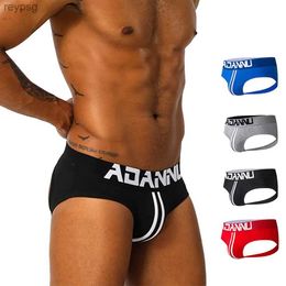 Briefs Panties 4 Color Men Underwear Sexy Jock Straps Calzoncillos Tanga Hombre G-string Thongs Gay Jockstrap YQ240215