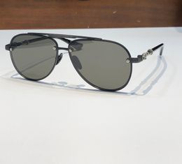Matte Black Pilot Sunglasses Dark Grey Lenses Men Billie Fashion Sunglasses Sunframe Shades Sonnenbrille Sunnies Gafas de sol UV400 Eyewear with Box