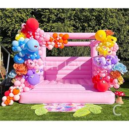 wholesale Free Delivery outdoor activities 13x13ft pink inflatable bouncer bridal bounce house for wedding birthday part