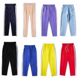2024 designer pants Designer Men Long Pants Stripe Jogger Trouser Joggers men designer clothes Casual Luxury Brand Mens Track Pant Solid Color Rainbow Side Stripes